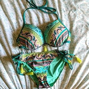 Shade & Shore turquoise bikini
